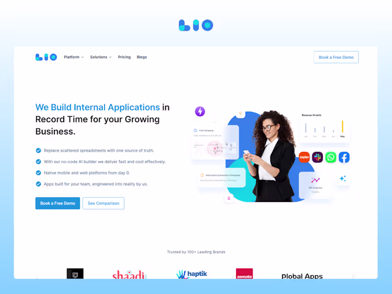 Cover image for Lio.io - SAAS - Framer Website