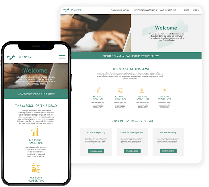 Cover image for IW Capital UX+UI Designs