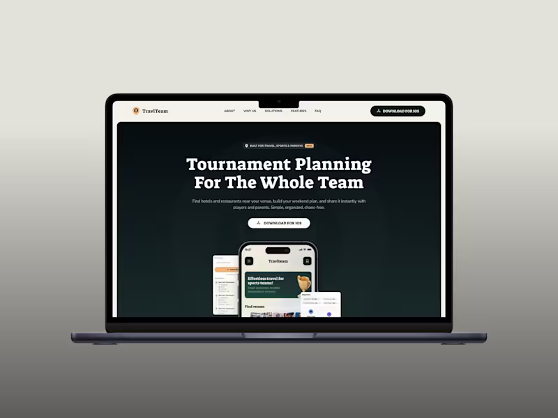 Cover image for TravlTeam App & Website Design