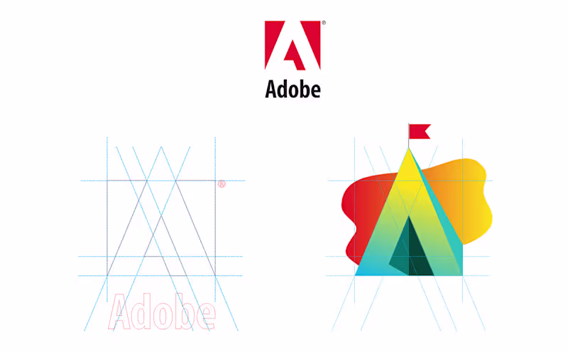 Cover image for Brand Identity for Adobe Program. I used the A from Adobe as...