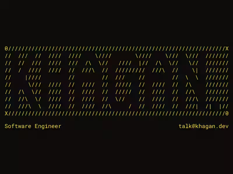 Cover image for Khagan — Software Engineer
