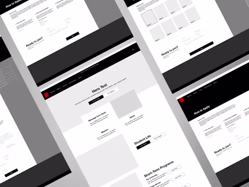 Cover image for UX Design for streamlining a University's enrollment