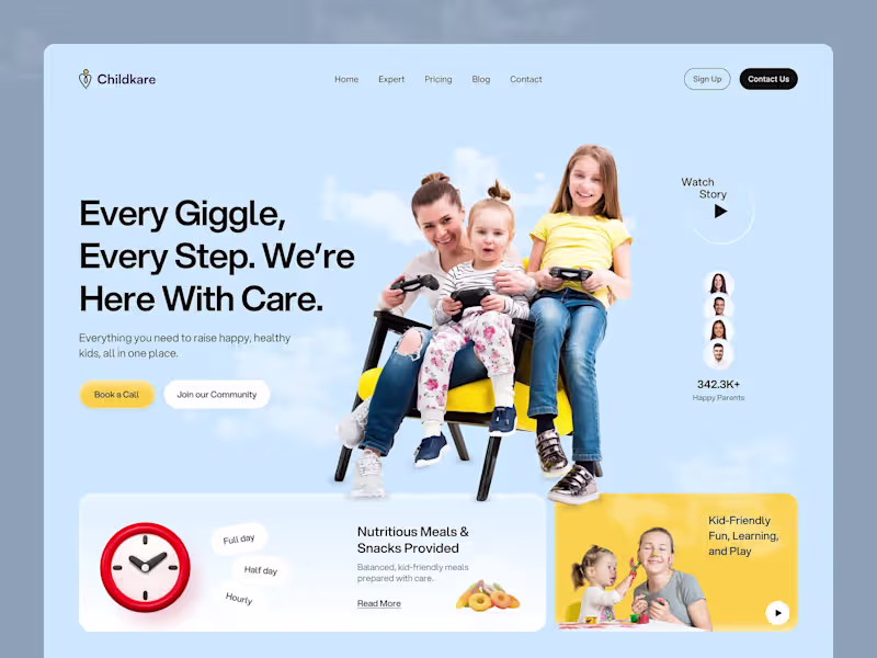 Cover image for Child Care Website