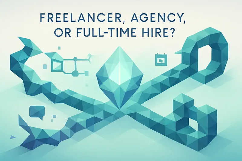 Cover image for Freelancer, Agency, or Full-Time Hire? Choosing the Right Path for Your Project