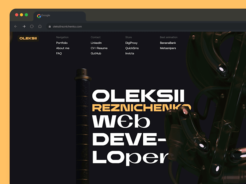 Cover image for My Portfolio | Oleksii Reznichenko