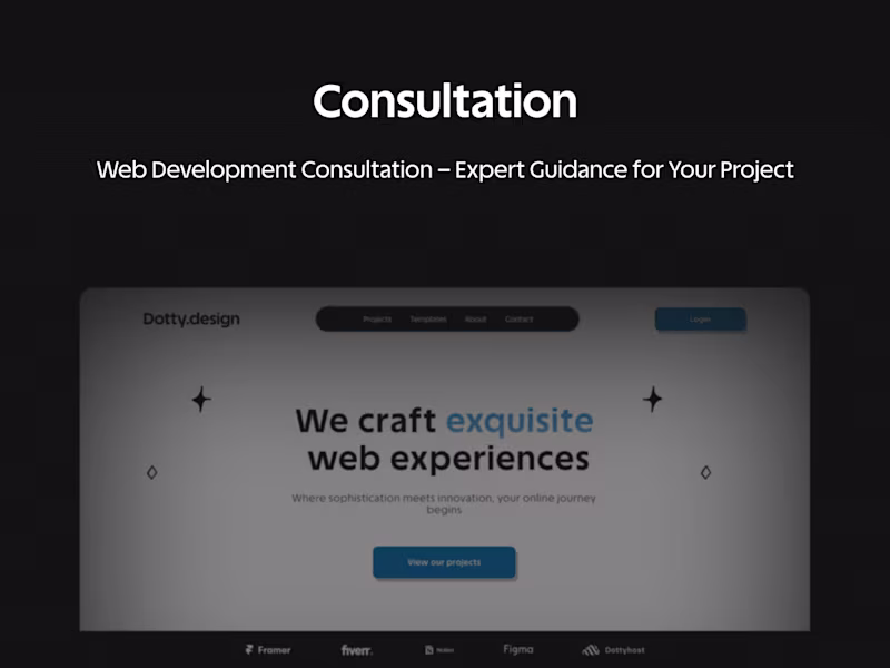 Cover image for Web Application Consultation