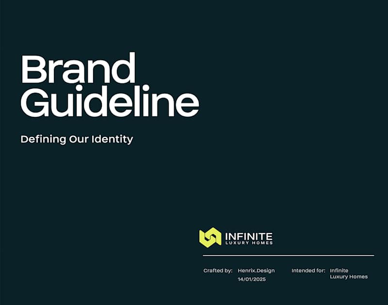 Cover image for BRANDING GUIDELINES FOR infinite luxury homes