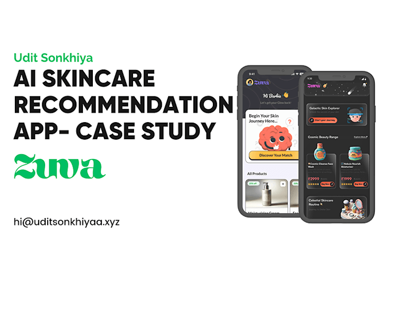 Cover image for Zuva AI Skincare Recommendation UX Case Study :: Behance
