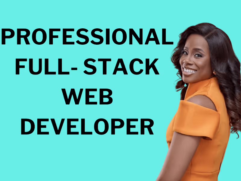 Cover image for I will build full stack website, full stack developer, front end