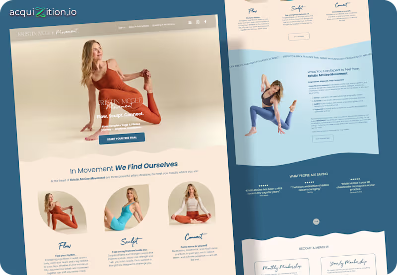 Cover image for Kristin McGee Movement – Kajabi Website The Brief Kristin ne...