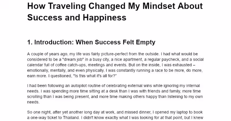 Cover image for Journey to Redefine Success