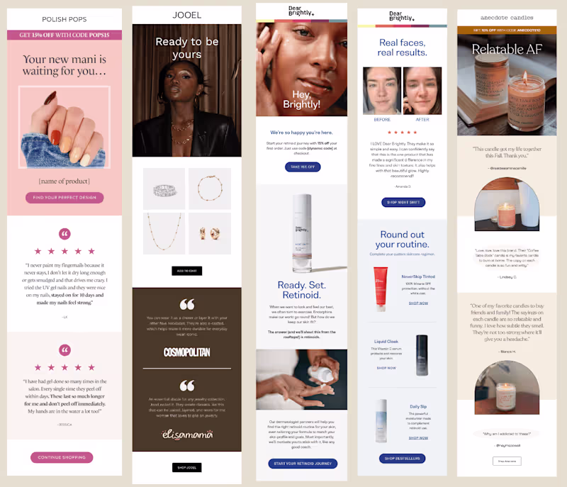 Cover image for Flow & automations build out for skincare brand Dear Brightly