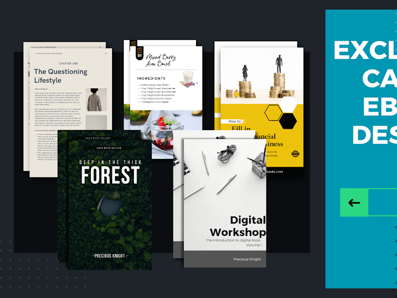 Cover image for I design book cover and create digital graphics for ebooks