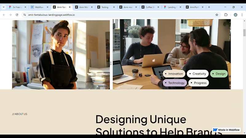 Cover image for Figma into Webflow Landing Page with Micro-Animations