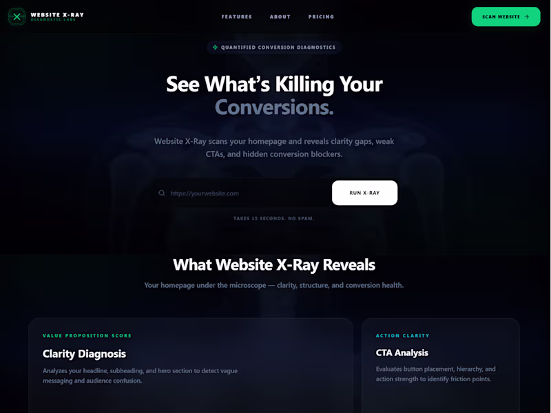 Cover image for 𝗪𝗲𝗯𝘀𝗶𝘁𝗲 𝗫-𝗥𝗮𝘆 𝗗𝗶𝗮𝗴𝗻𝗼𝘀𝘁𝗶𝗰 𝗟𝗮𝗯
I design