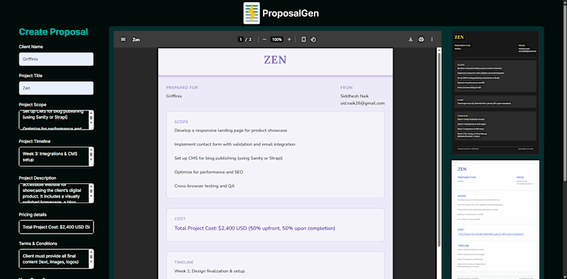 Cover image for ProposalGen