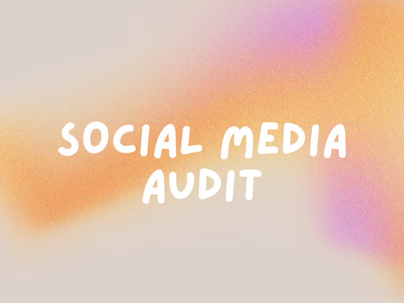 Cover image for Social Media Audit