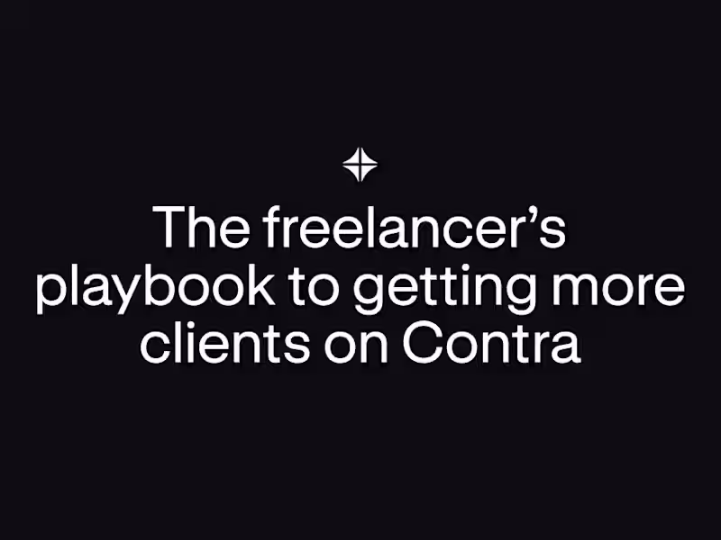 Cover image for The Freelancer’s Playbook for Getting More Clients on Contra