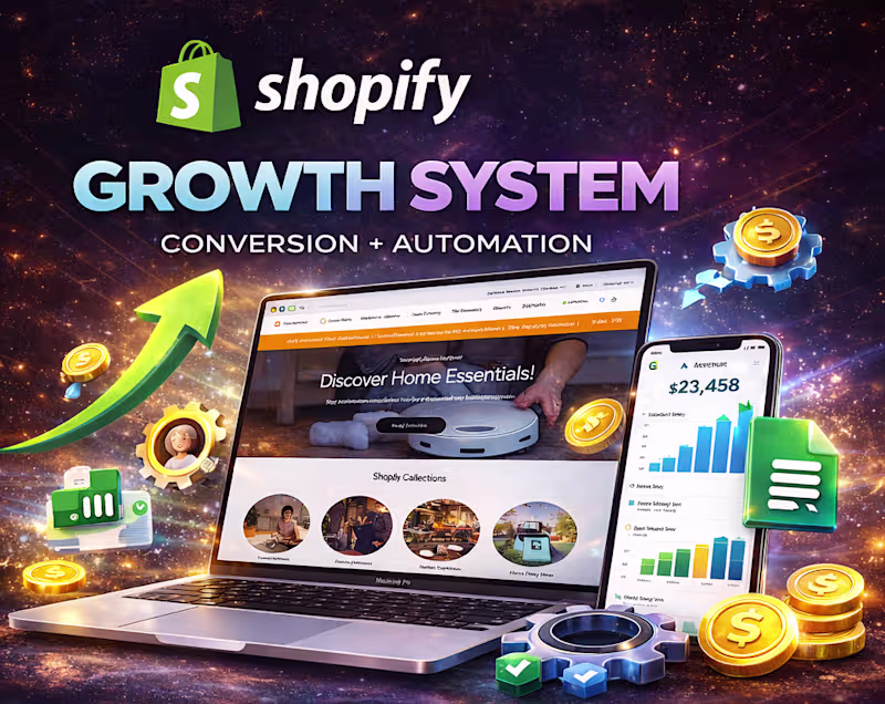 Cover image for Shopify Growth System: Conversion Design + Automation