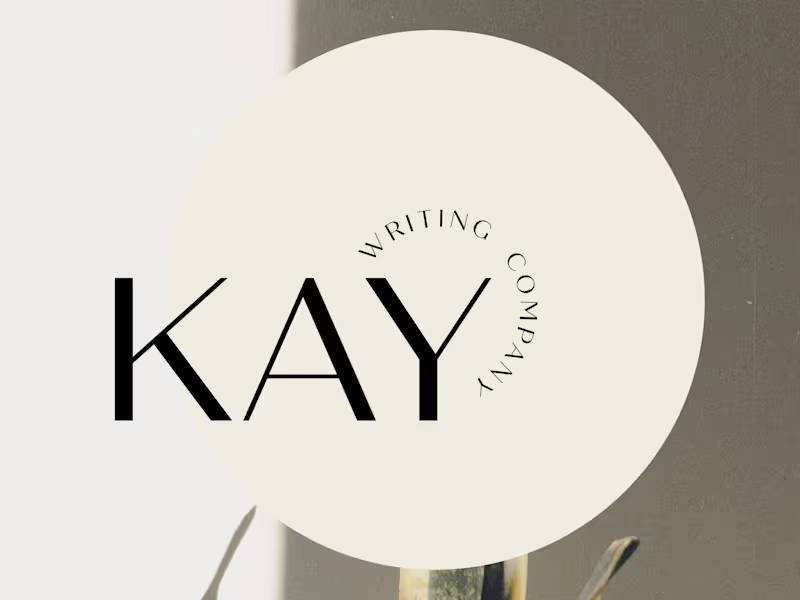 Cover image for Kay Writing Company Branding