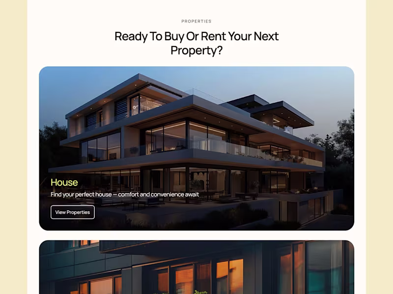 Cover image for Real Estate template