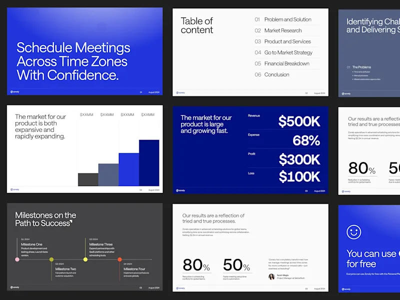 Cover image for Zonely - Appointment Booking | Pitch Deck