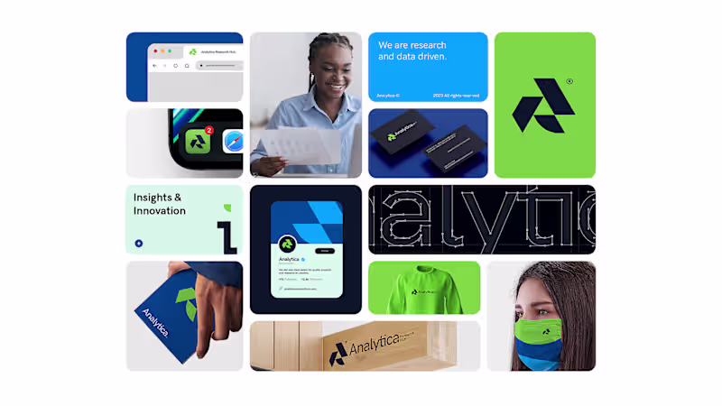 Cover image for Analytica Research Hub | Brand identity design