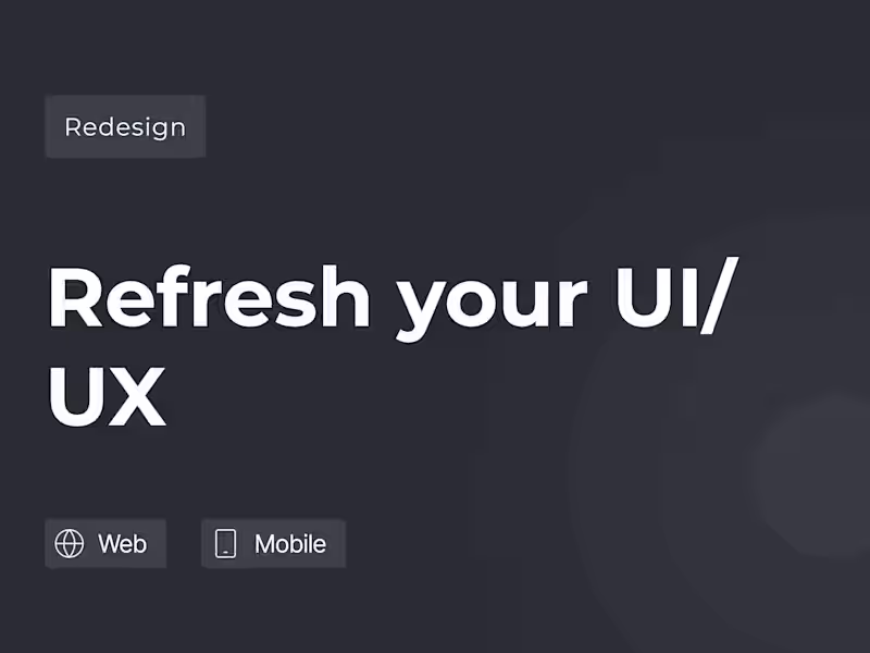 Cover image for Redesign: Refresh Your Brand’s UX & UI