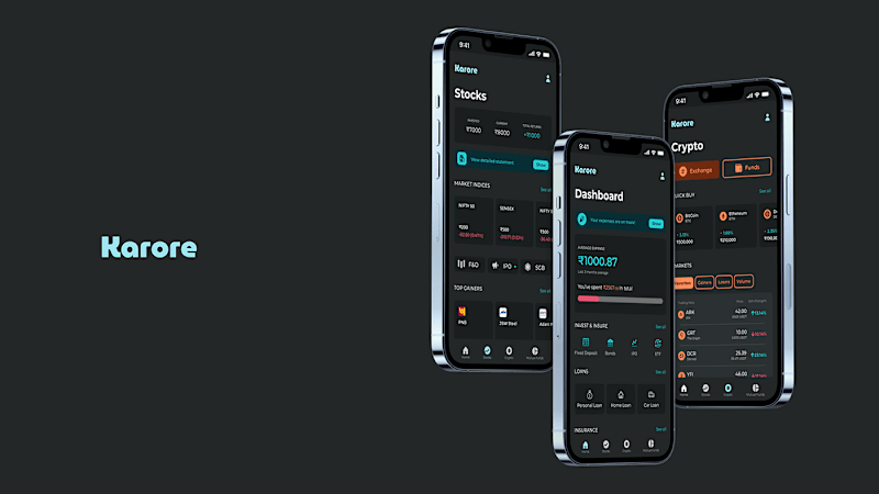 Cover image for Karore - All in one Money Managing App :: Behance