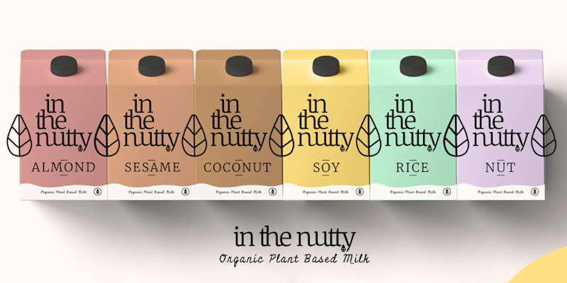 Cover image for in the nutty - Organic Plant Based Milk on Behance