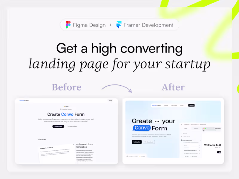 Cover image for Landing Page Design and Build