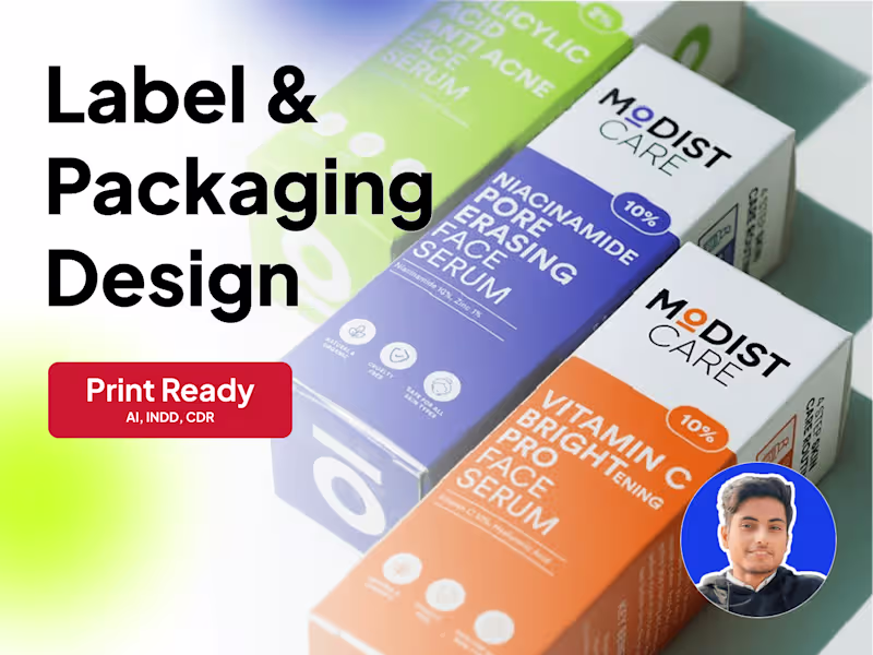 Cover image for  I will design Premium Label & Packaging for your product