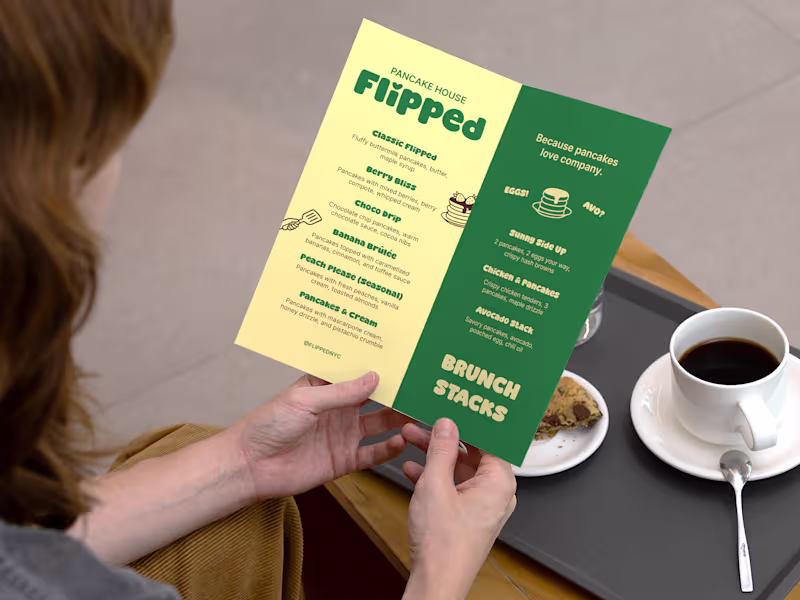 Cover image for Brand Identity for Flipped🥞 A pancake house serving the tas...
