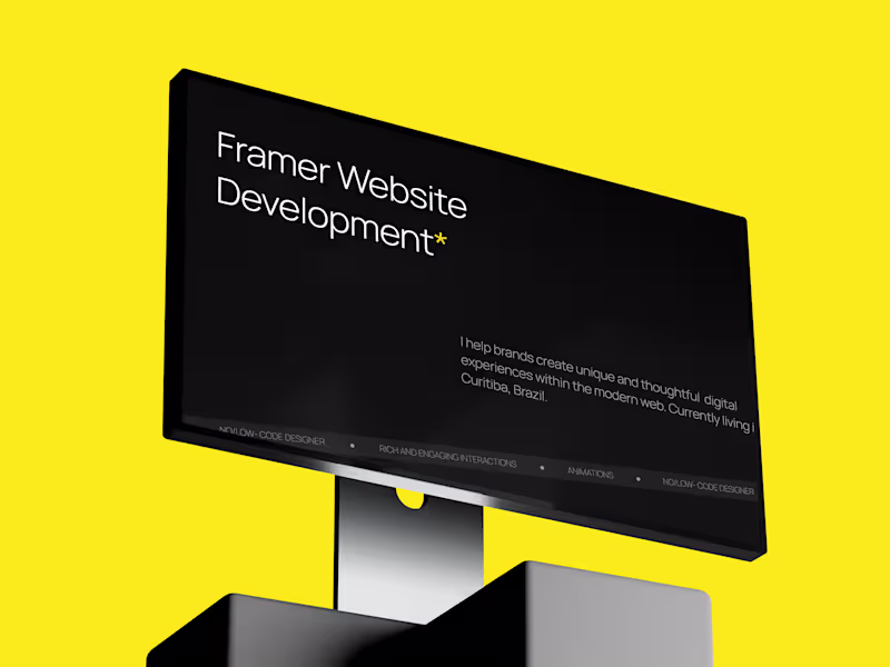 Cover image for Full Framer Website Development