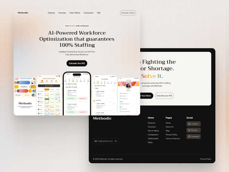 Cover image for Methodic • A Modern Web Presence for an AI-Powered Platform