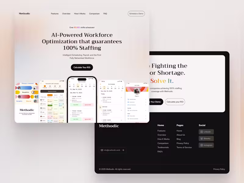 Cover image for Methodic • A Modern Web Presence for an AI-Powered Platform