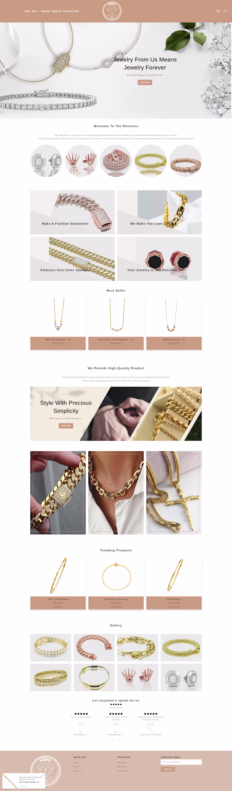 Cover image for I built a Jewellery store in Shopify. Give me feedback about...
