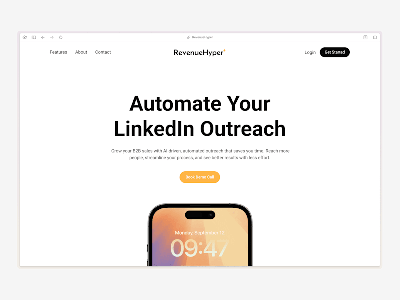 Cover image for RevenueHyper - Framer Landing Page