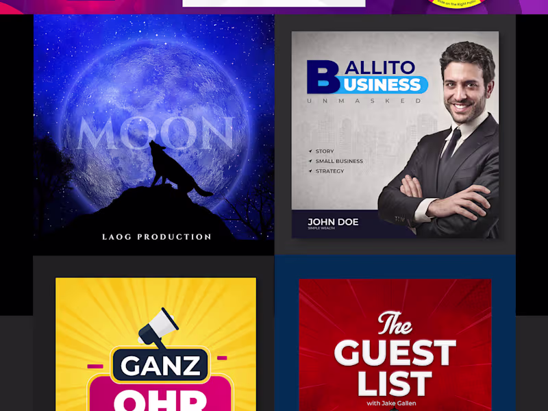 Cover image for website design