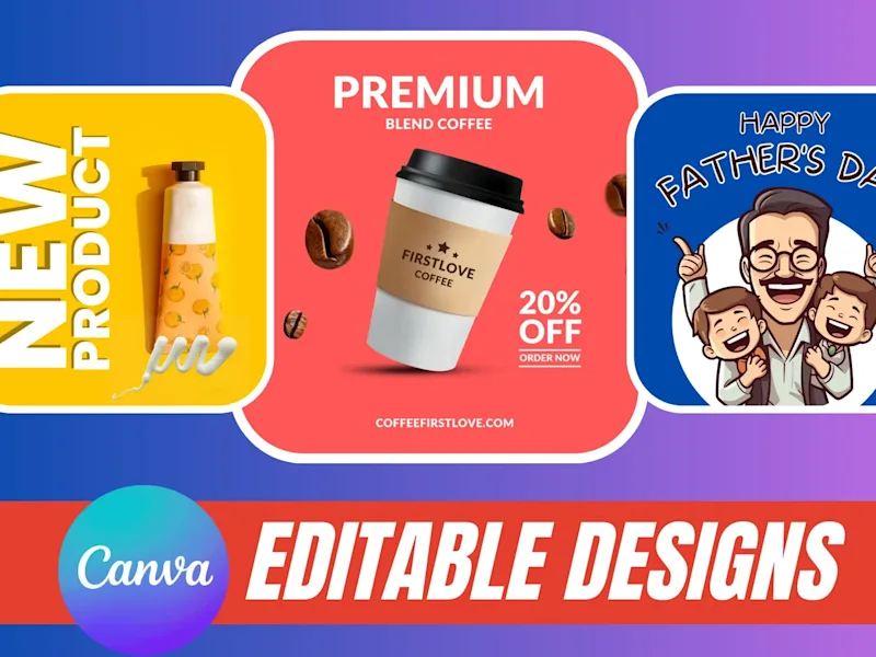 Cover image for I will design anything you want in canva pro editable