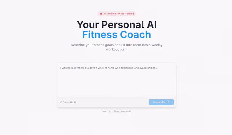 Cover image for Fitbot - Your Personal AI Fitness Coach