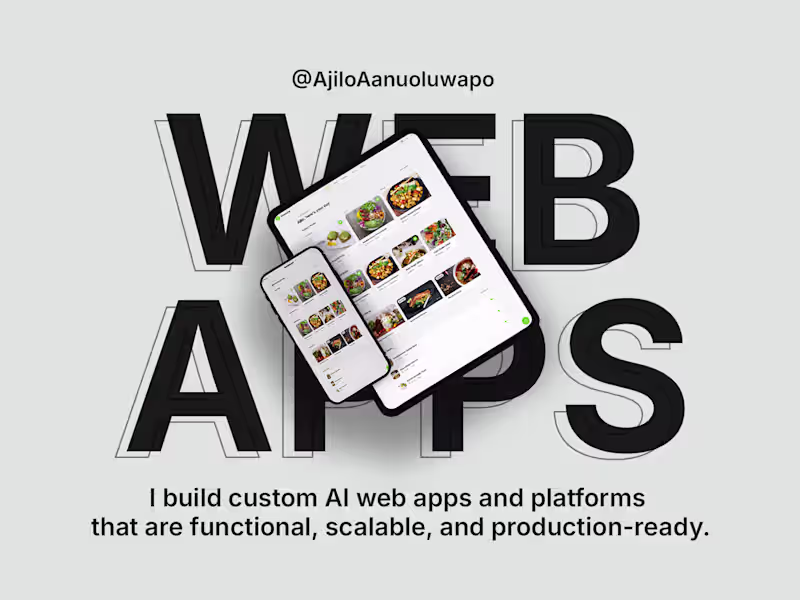 Cover image for Custom AI Web Apps & Platforms (No-Code)