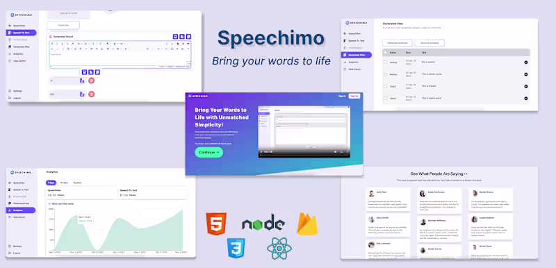 Cover image for Speechimo - The #1 Audio Toolkit for Faceless Creators