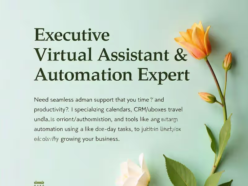 Cover image for Executive Virtual Assistant Support