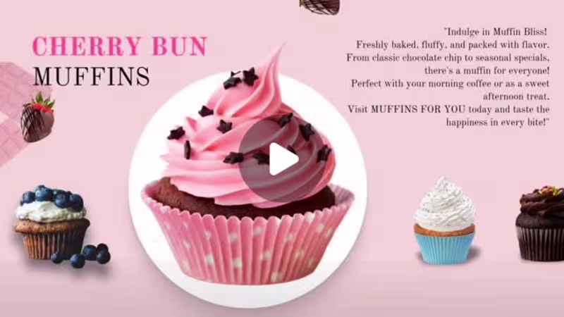 Cover image for Muffins infographic video