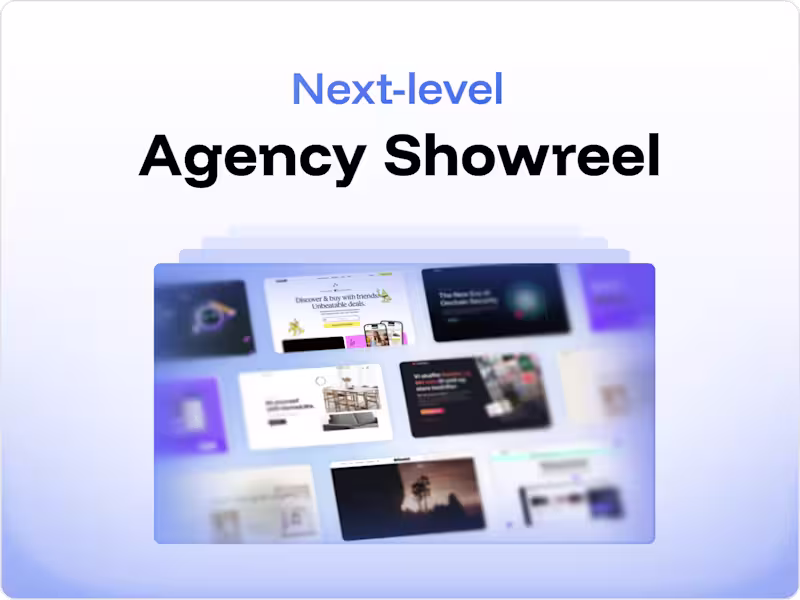 Cover image for Showreel - For your Agency, Studio or Brand