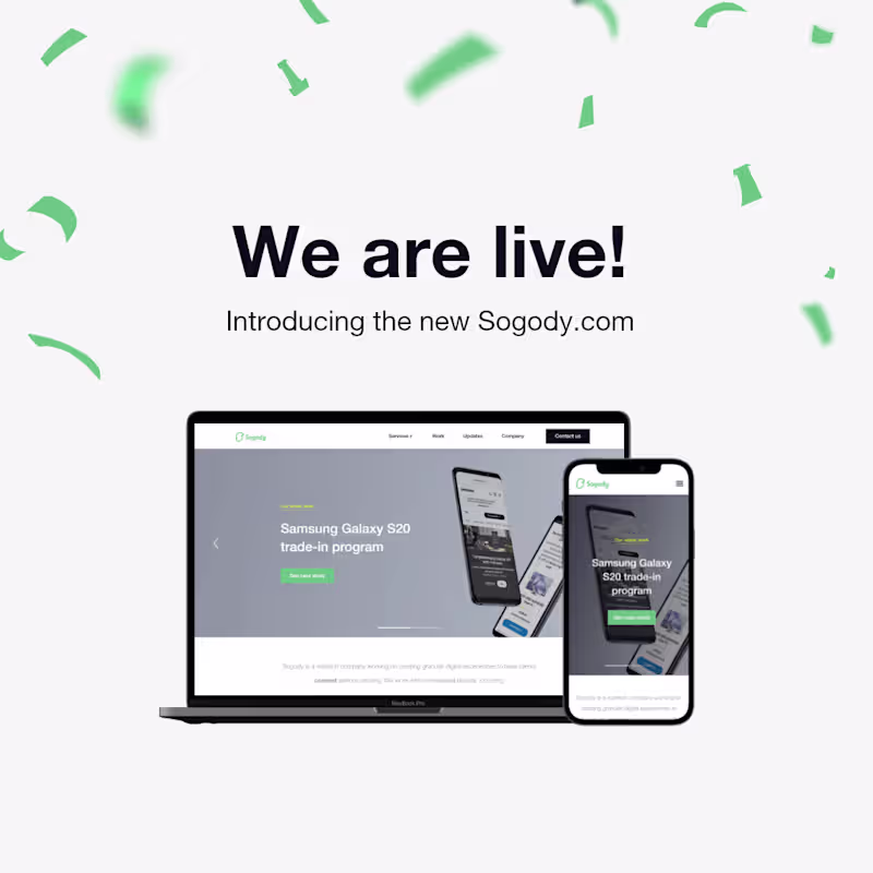 Cover image for Website Lunch Campaign for Sogody