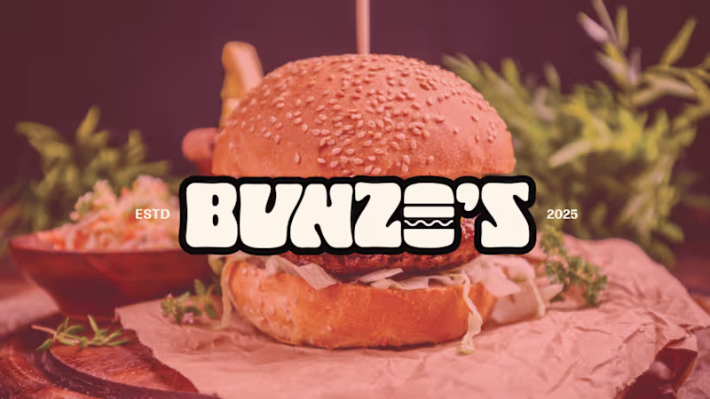 Cover image for Bunzo's Burgers & More - Brand Identity & Packaging design