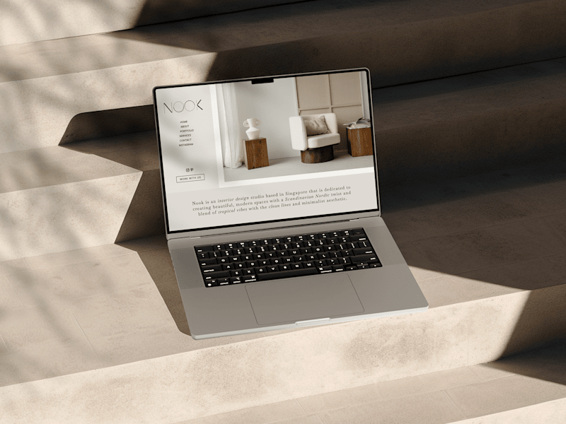 Cover image for Brand Identity and Website Design for Nook Interiors  