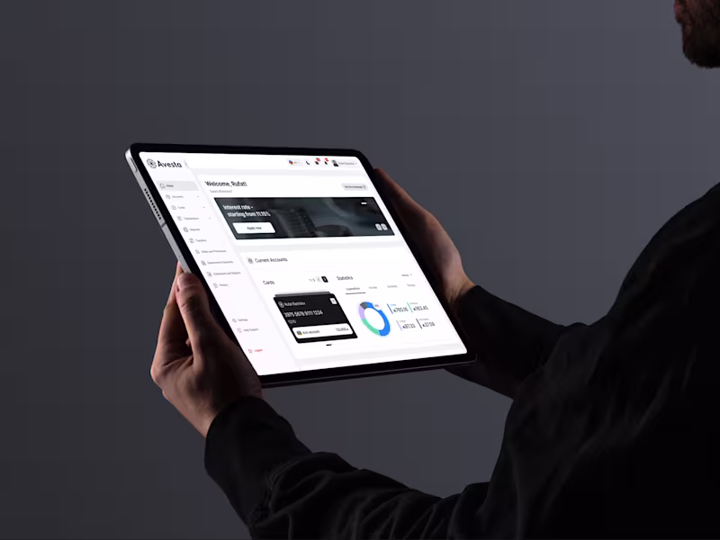 Cover image for Avesta | Finance Dashboard | Banking Managment